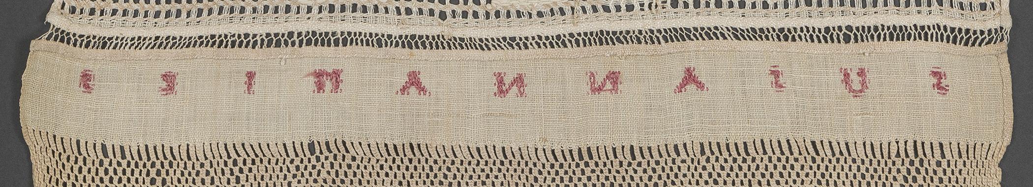 1969.1163 Towel, reverse, detail 7