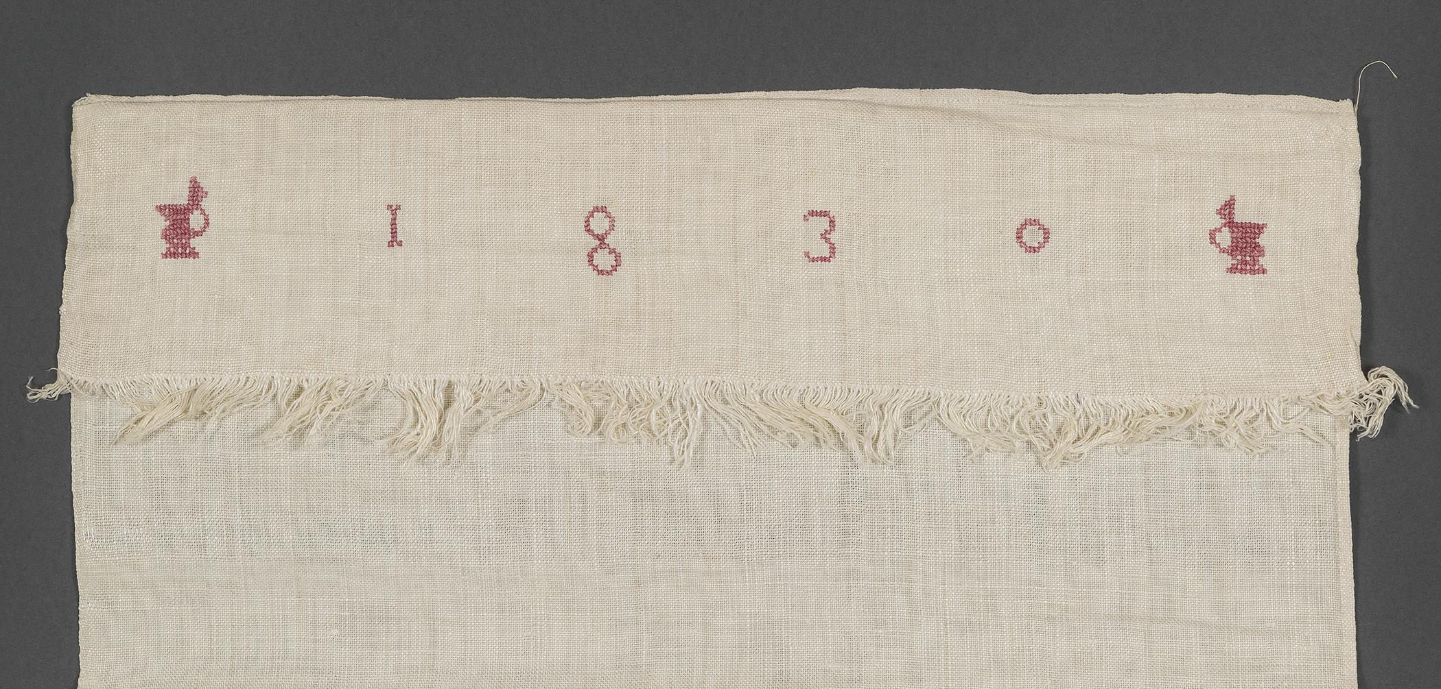 1969.1163 Towel, detail 1