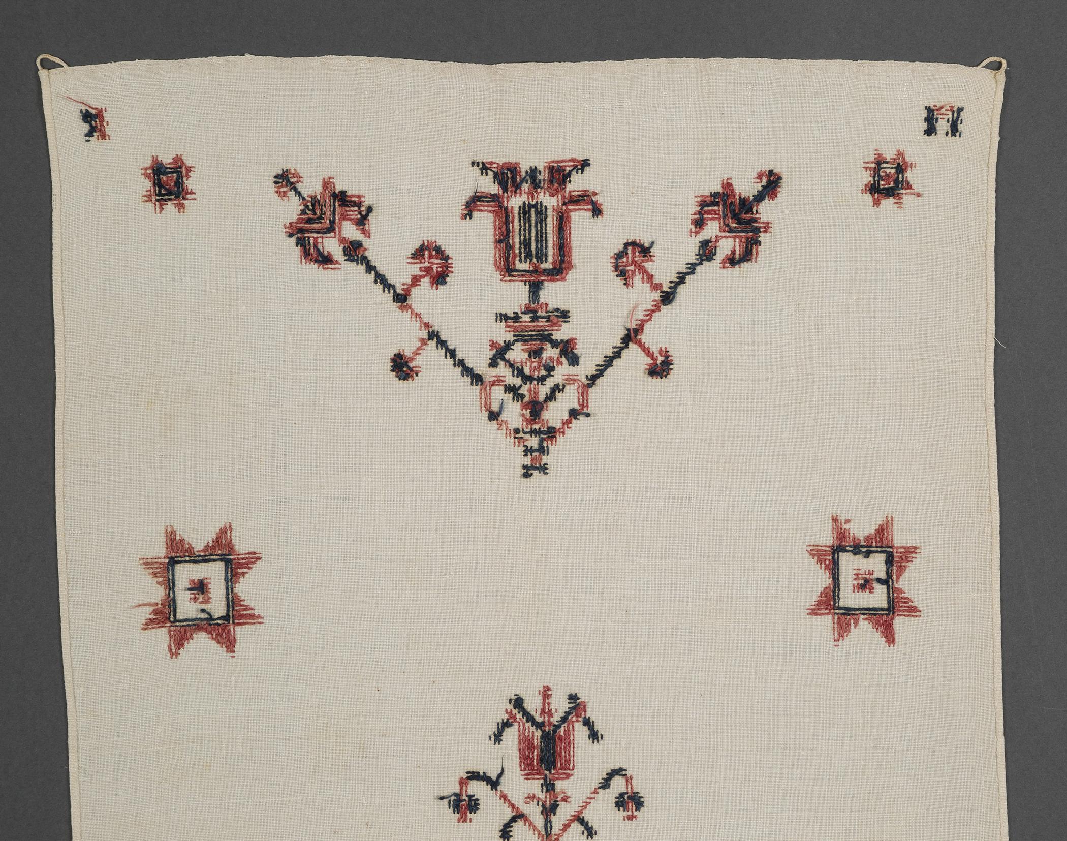 1969.1164 Towel, reverse, detail 1
