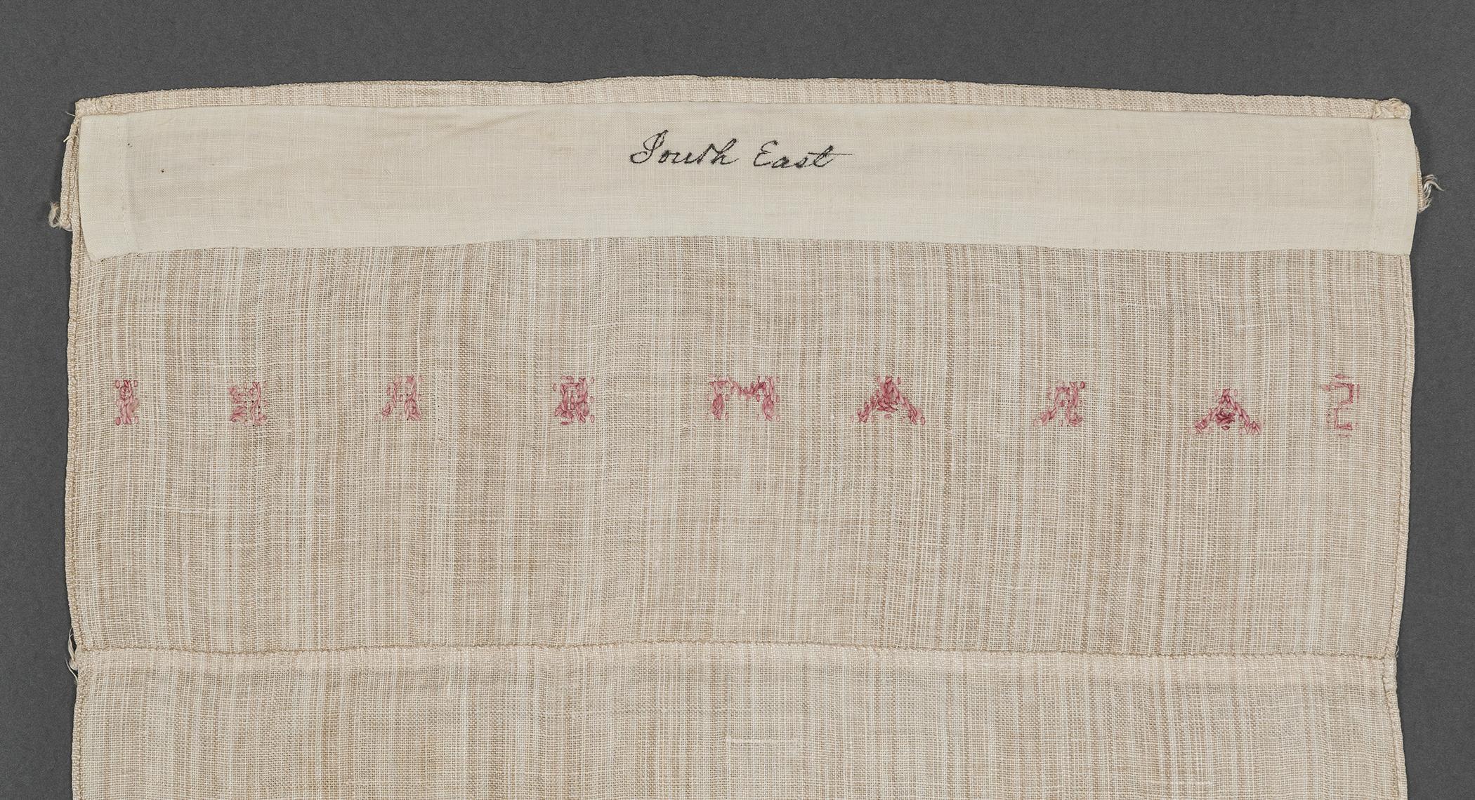 1969.1165 Towel, reverse, detail 1