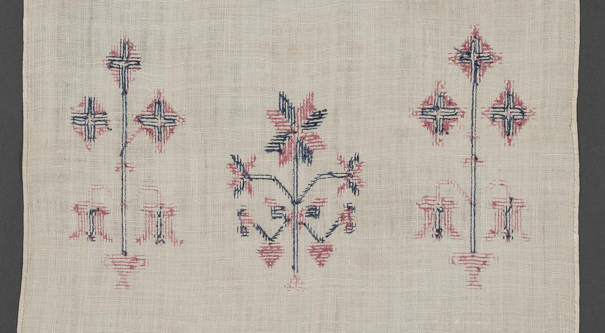 1969.1166 Towel, reverse, detail 12
