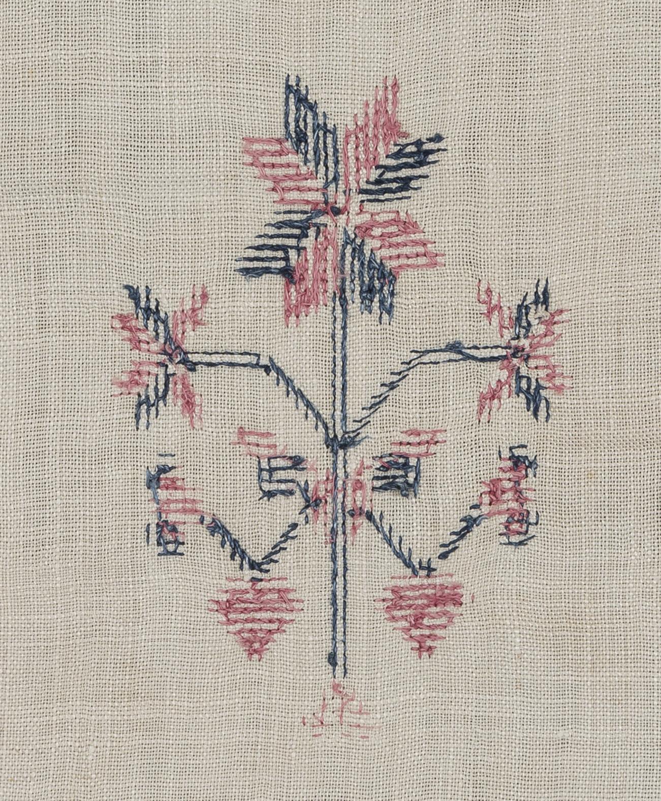 1969.1166 Towel, reverse, detail 14
