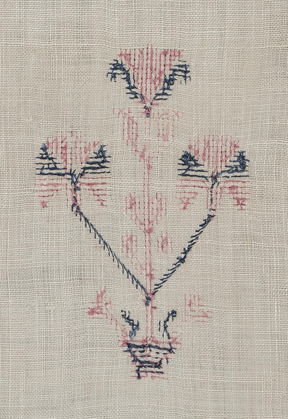 1969.1166 Towel, reverse, detail 17