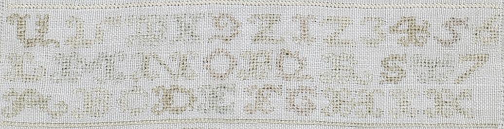 1969.1241 Sampler, Detail 14