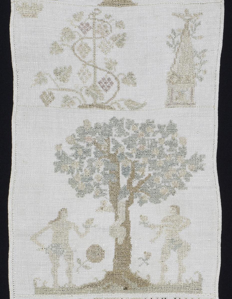 1969.1241 Sampler, Verso Detail 2