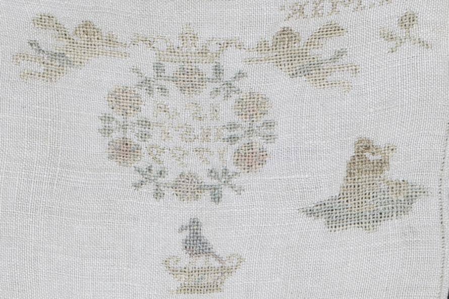 1969.1241 Sampler, Verso Detail 6