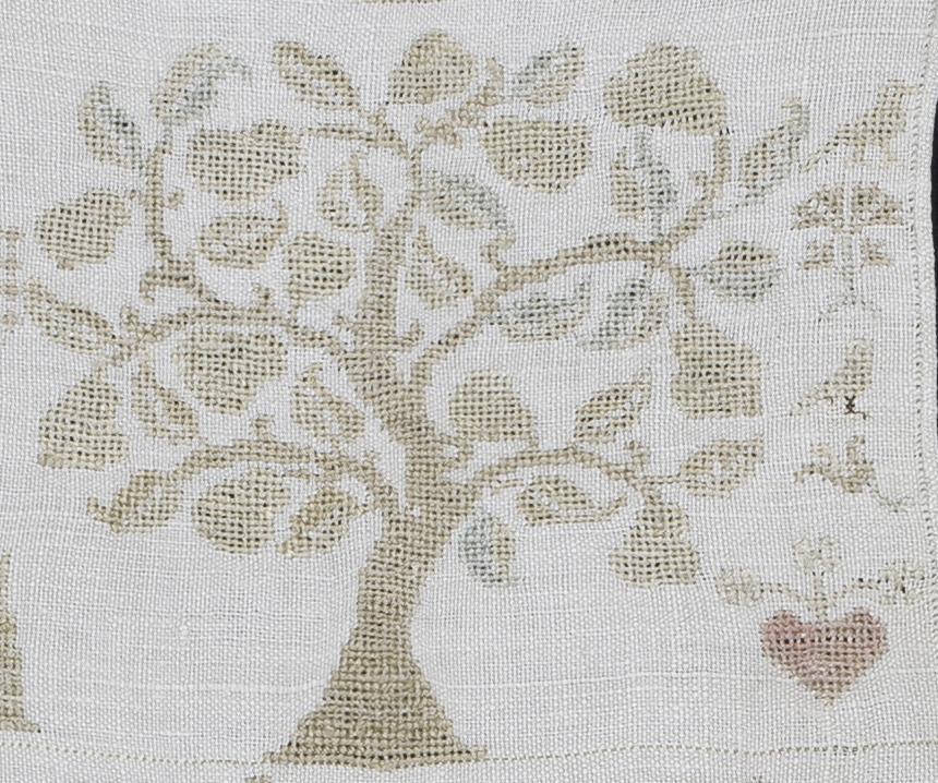 1969.1241 Sampler, Verso Detail 7