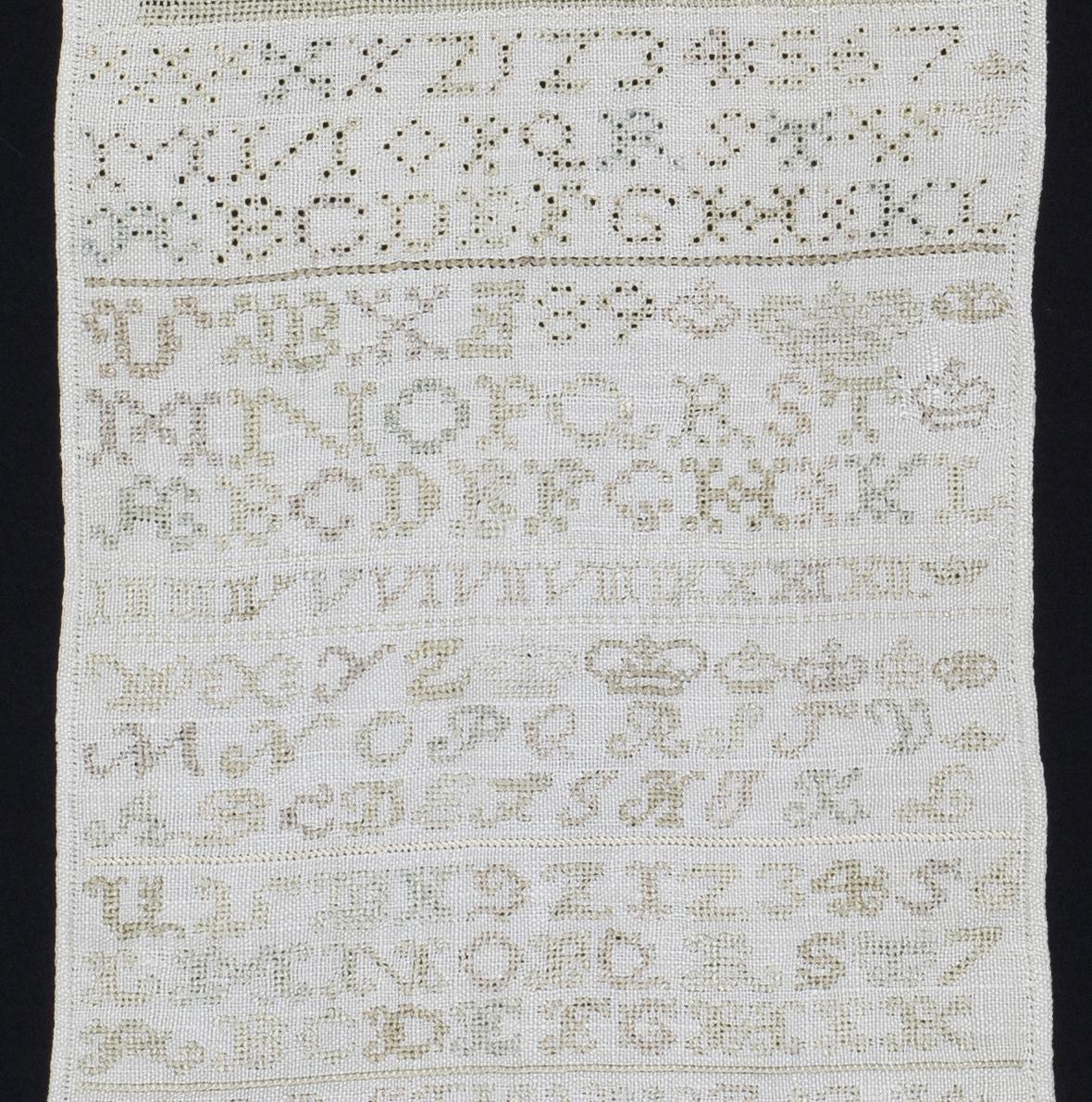 1969.1241 Sampler, Detail 3