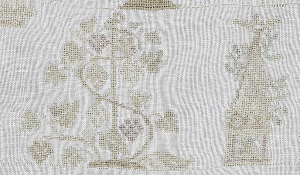 1969.1241 Sampler, Verso Detail 9