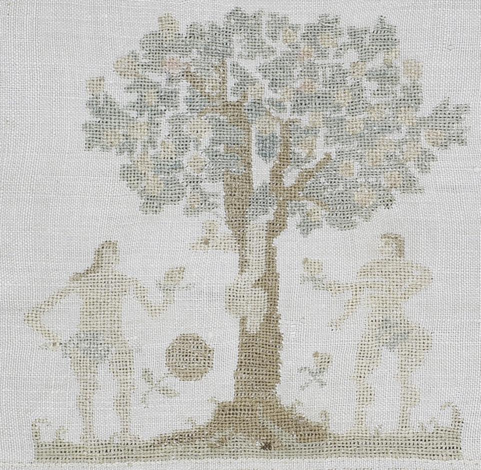 1969.1241 Sampler, Verso Detail 10