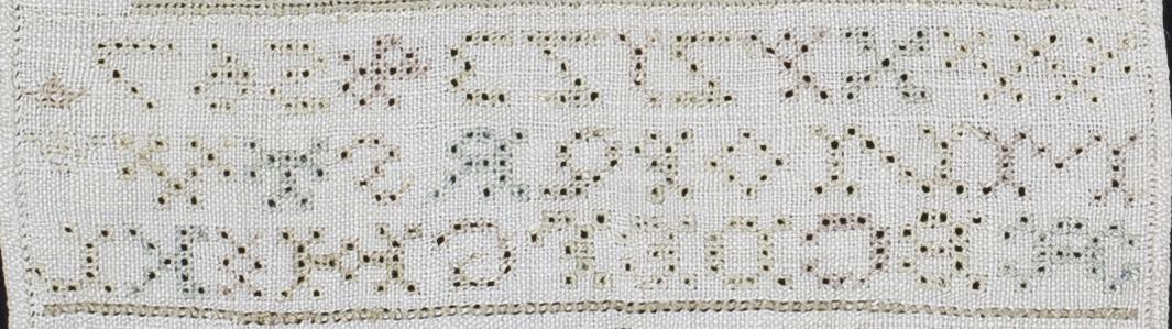 1969.1241 Sampler, Verso Detail 11