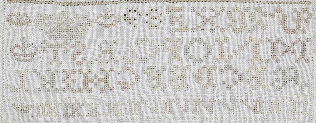 1969.1241 Sampler, Verso Detail 12