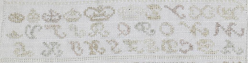 1969.1241 Sampler, Verso Detail 13