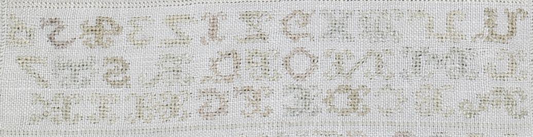 1969.1241 Sampler, Verso Detail 14