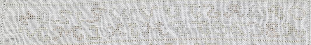 1969.1241 Sampler, Verso Detail 15