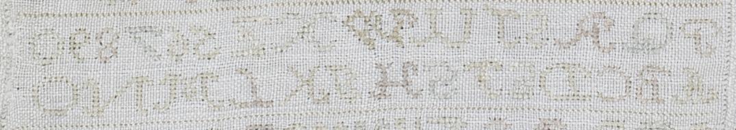 1969.1241 Sampler, Verso Detail 16