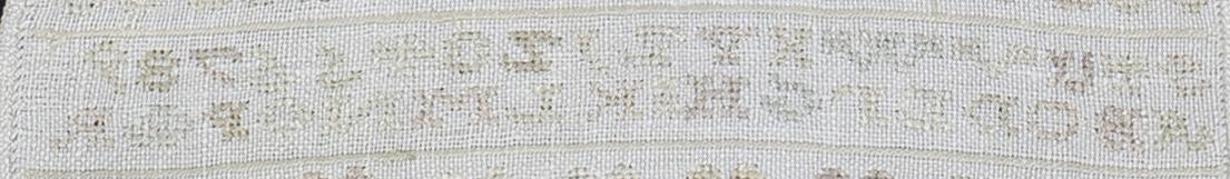1969.1241 Sampler, Verso Detail 19