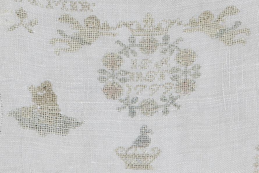 1969.1241 Sampler, Detail 6
