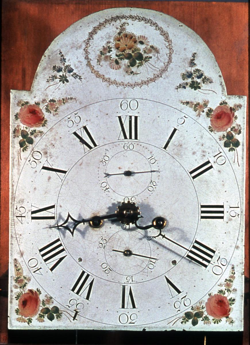 1957.0034.001 A Clock, Tall clock (detail)