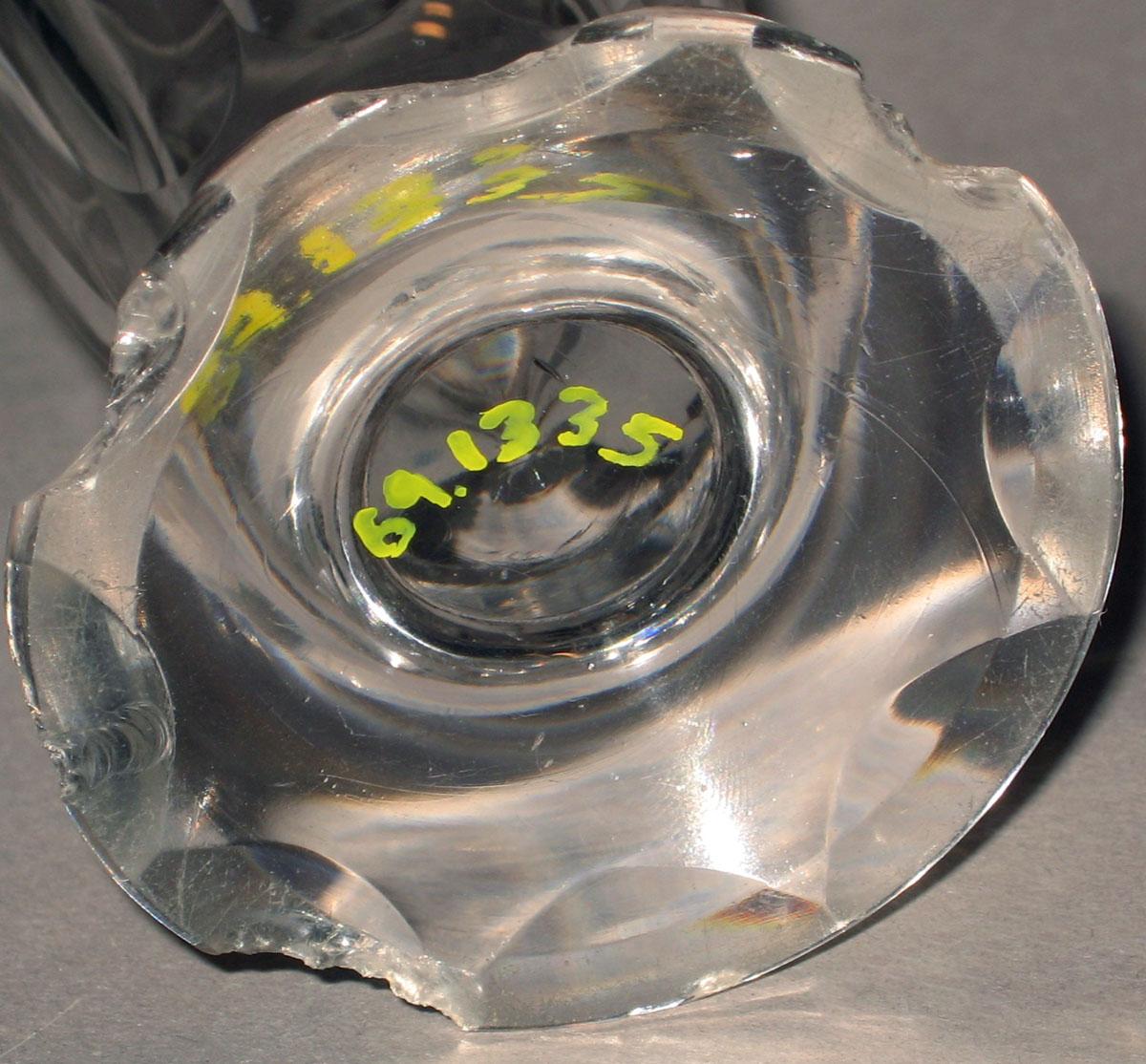 1969.1335 Glass jelly glass (underside)