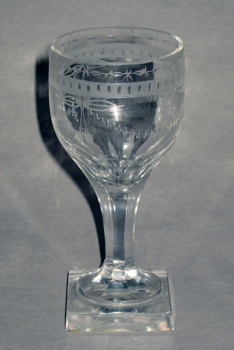 1969.1391 Colorless glass wineglass