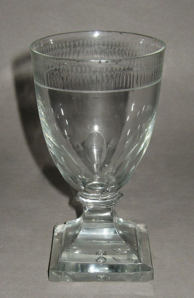 1969.1408 Colorless glass wine glass