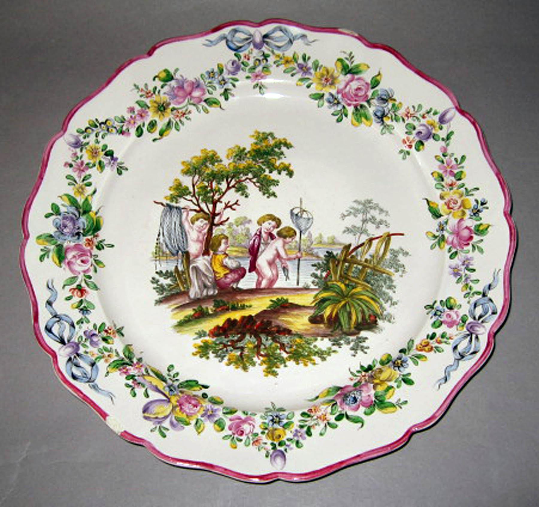 1969.1441 Sceaux faience plate