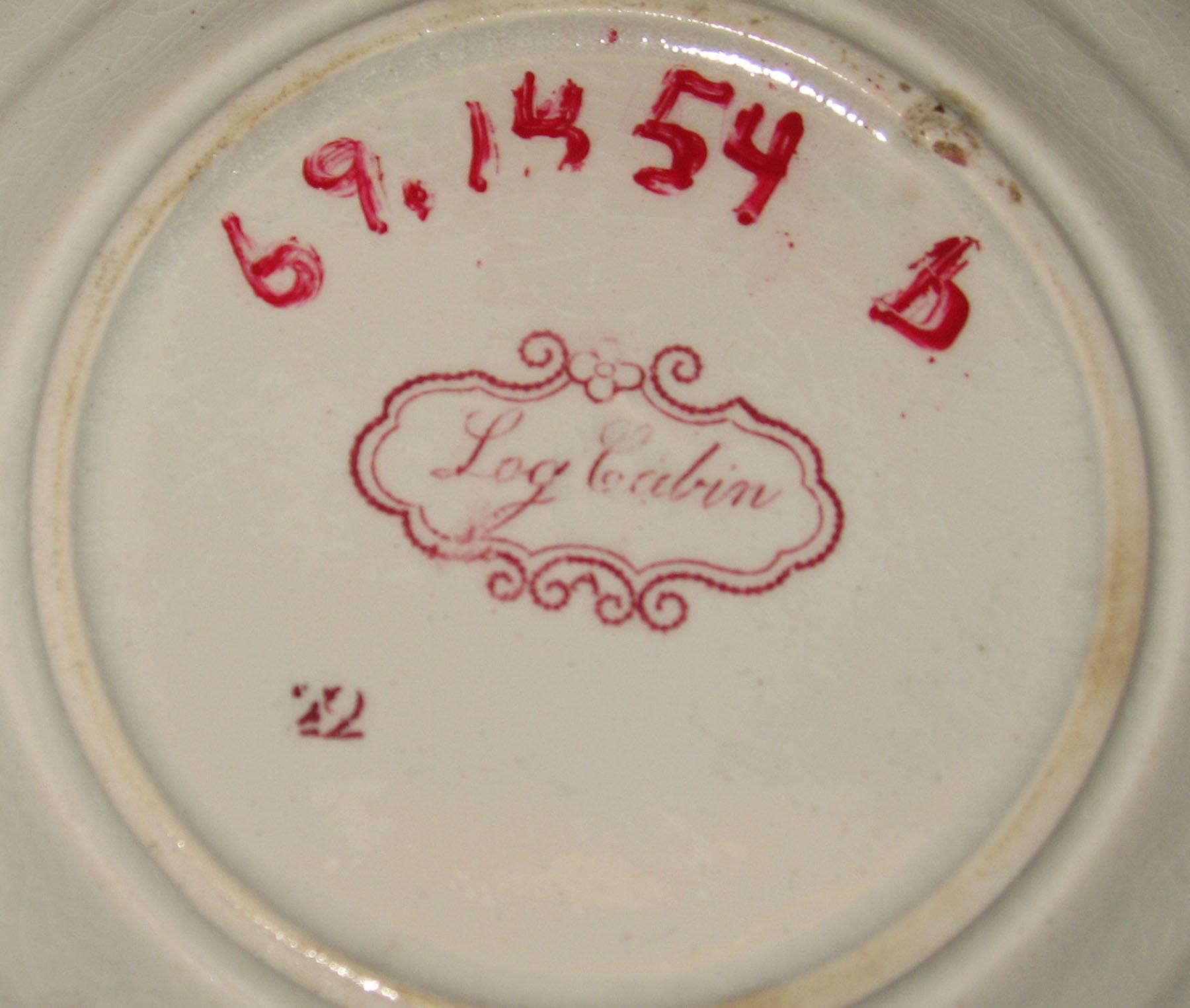 1969.1454 B Earthenware Saucer, detail