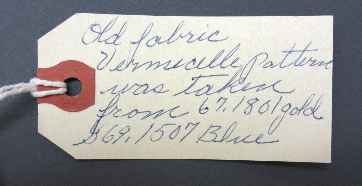 1969.1507 Textile, wool label