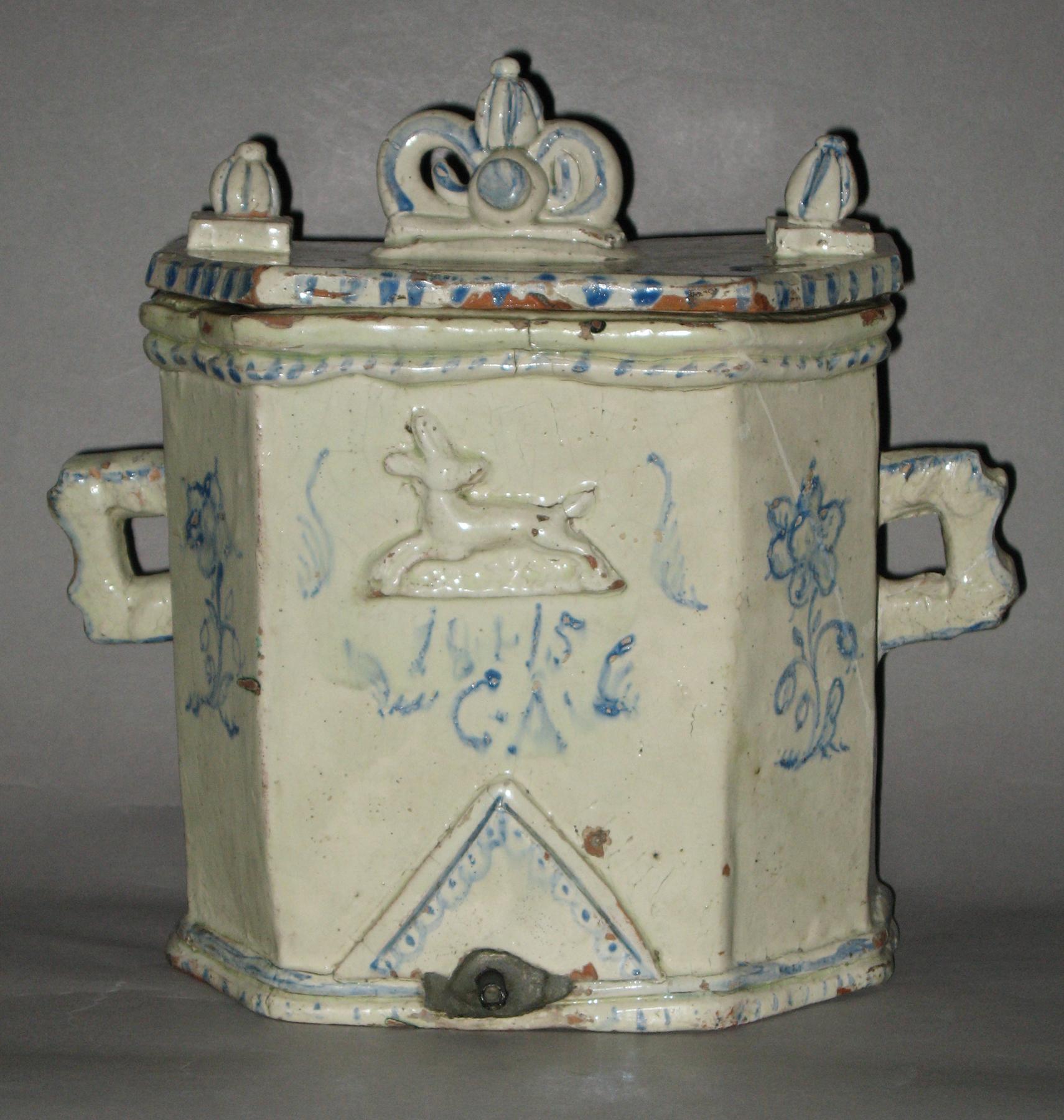 1969.1528 A, B Earthenware cistern or fountain