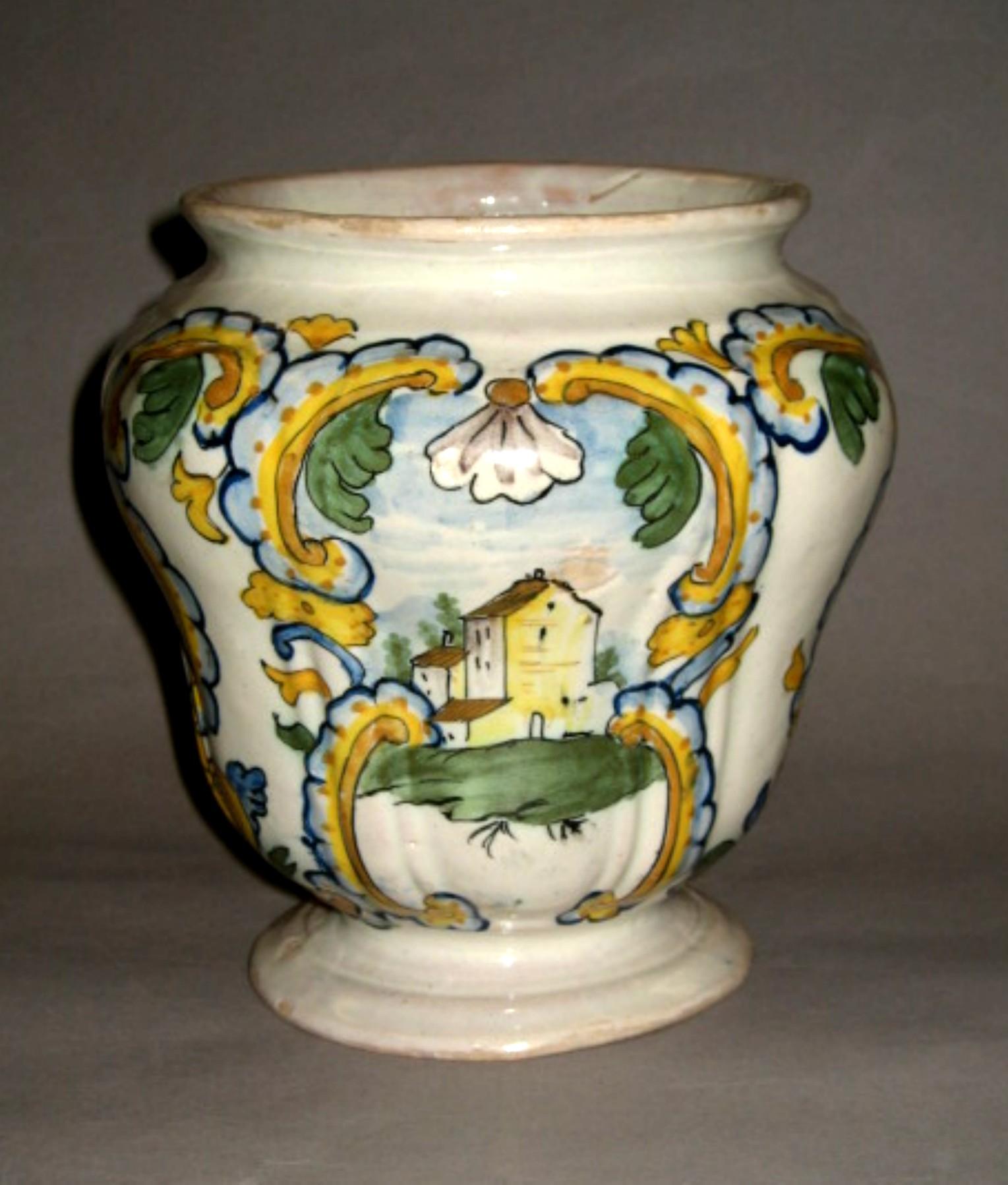 1969.1533.002 Tin-glazed earthenware vase