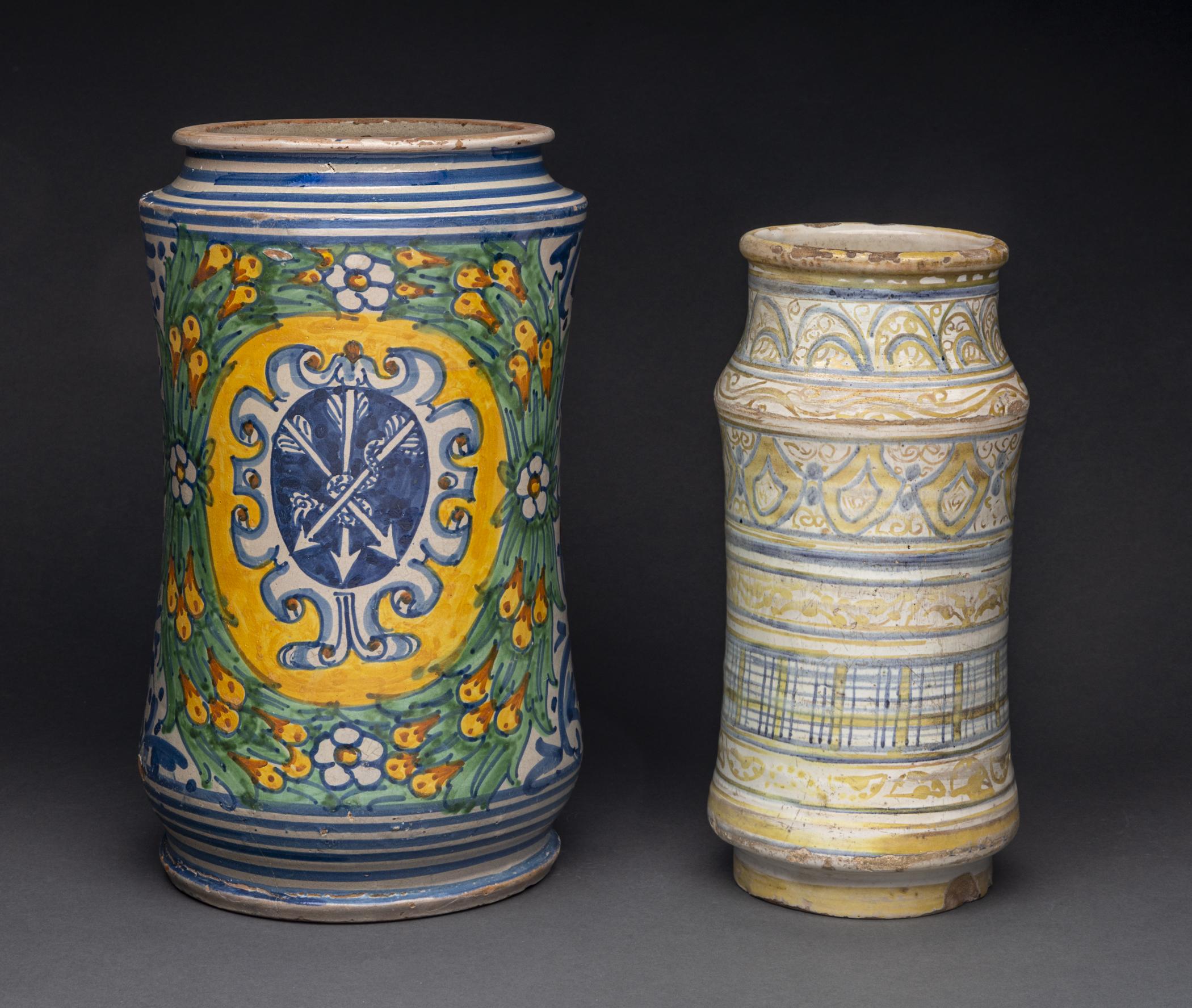 1969.1524 Apothecary pot or jar, 1969.1534.001 Apothecary pot or jar