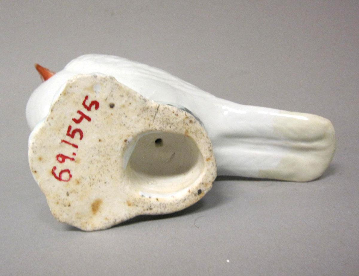 1969.1545 Porcelain figure dove underside
