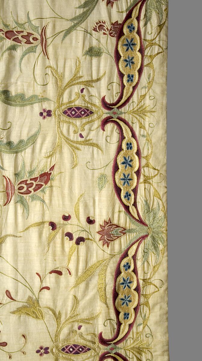 1969.1581 A Window Hanging, Side Curtain, Edge Detail
