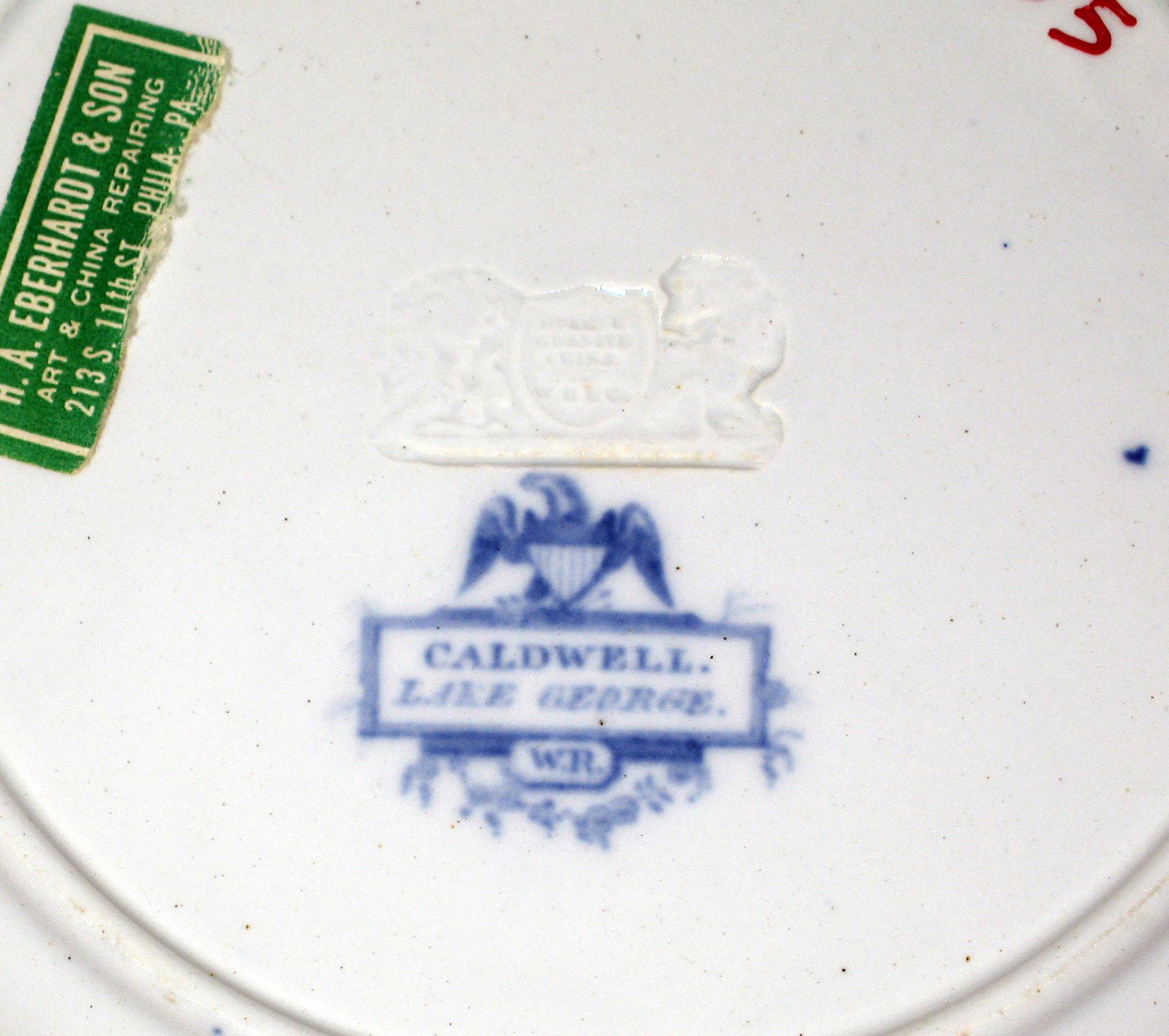 1969.1585 Ridgway Earthenware plate, detail