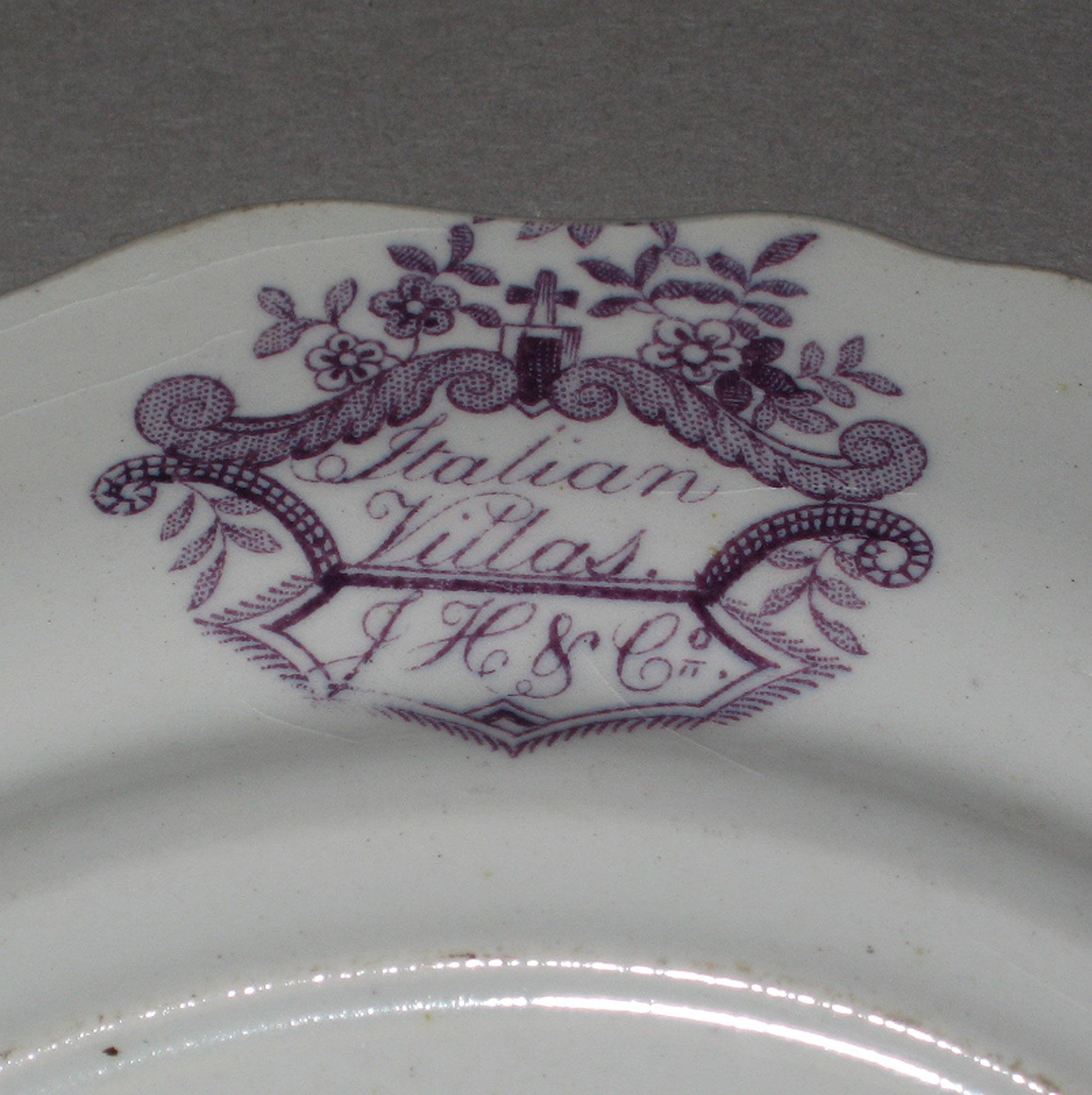 1969.1588 Earthenware plate, detail