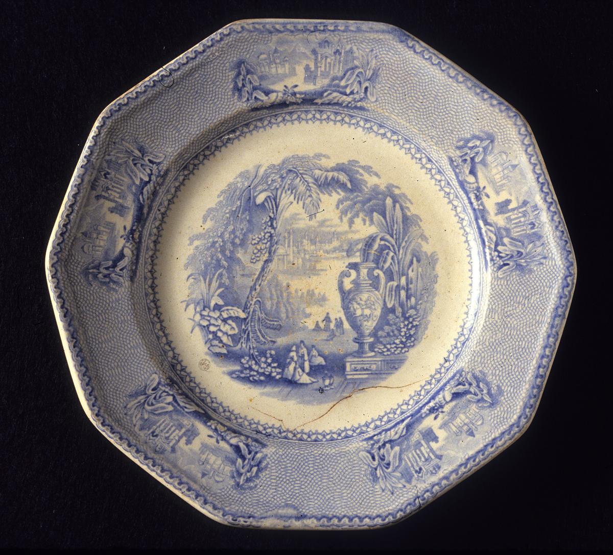 1969.1591 Harvey pearlware plate