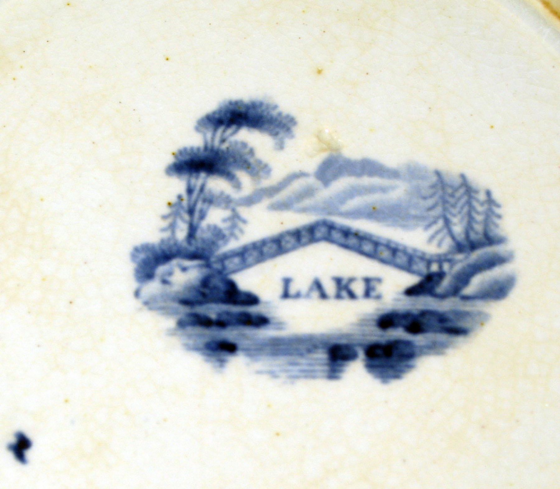 1969.1597 Earthenware plate, detail
