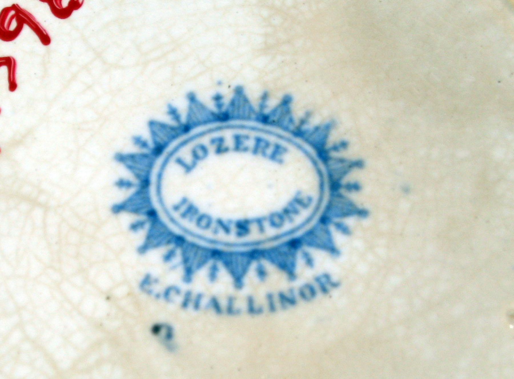 1969.1598 Earthenware plate, detail