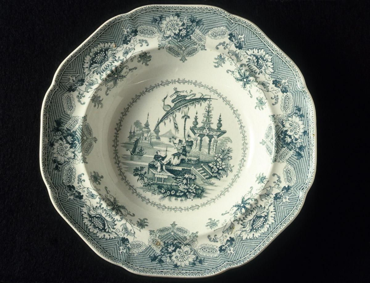 1969.1605 Earthenware soup plate