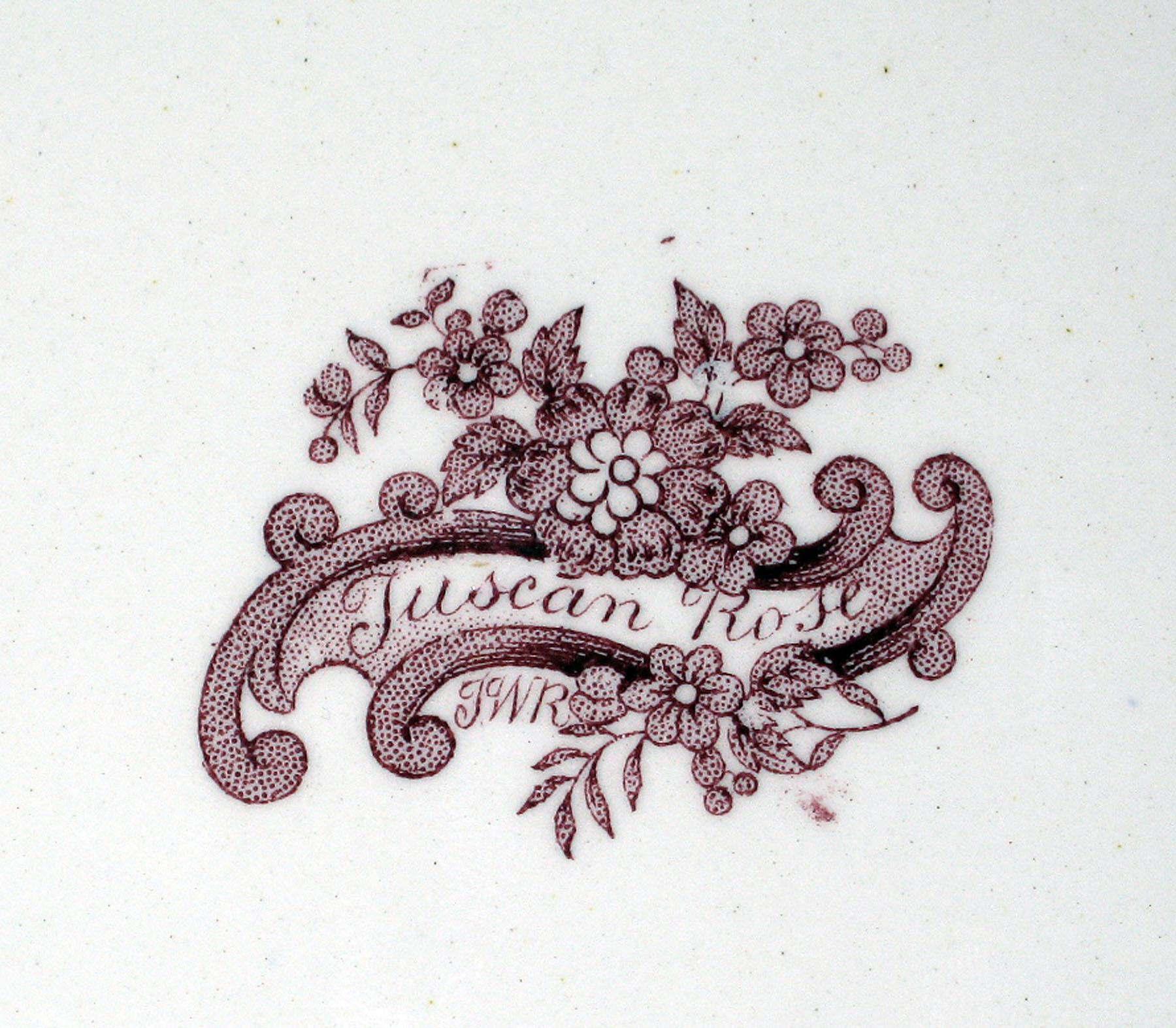 1969.1613 Earthenware plate, detail