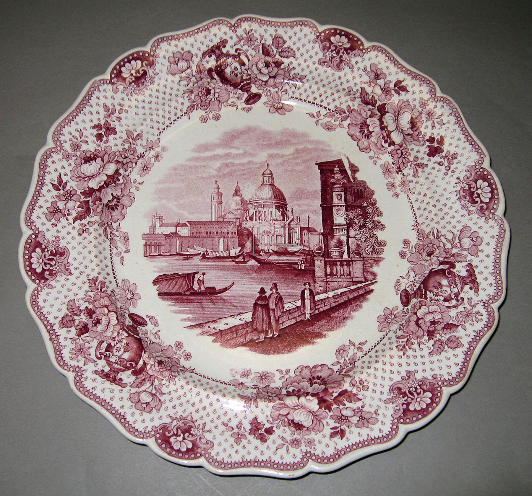 1969.1622 W. Ridgway Earthenware plate