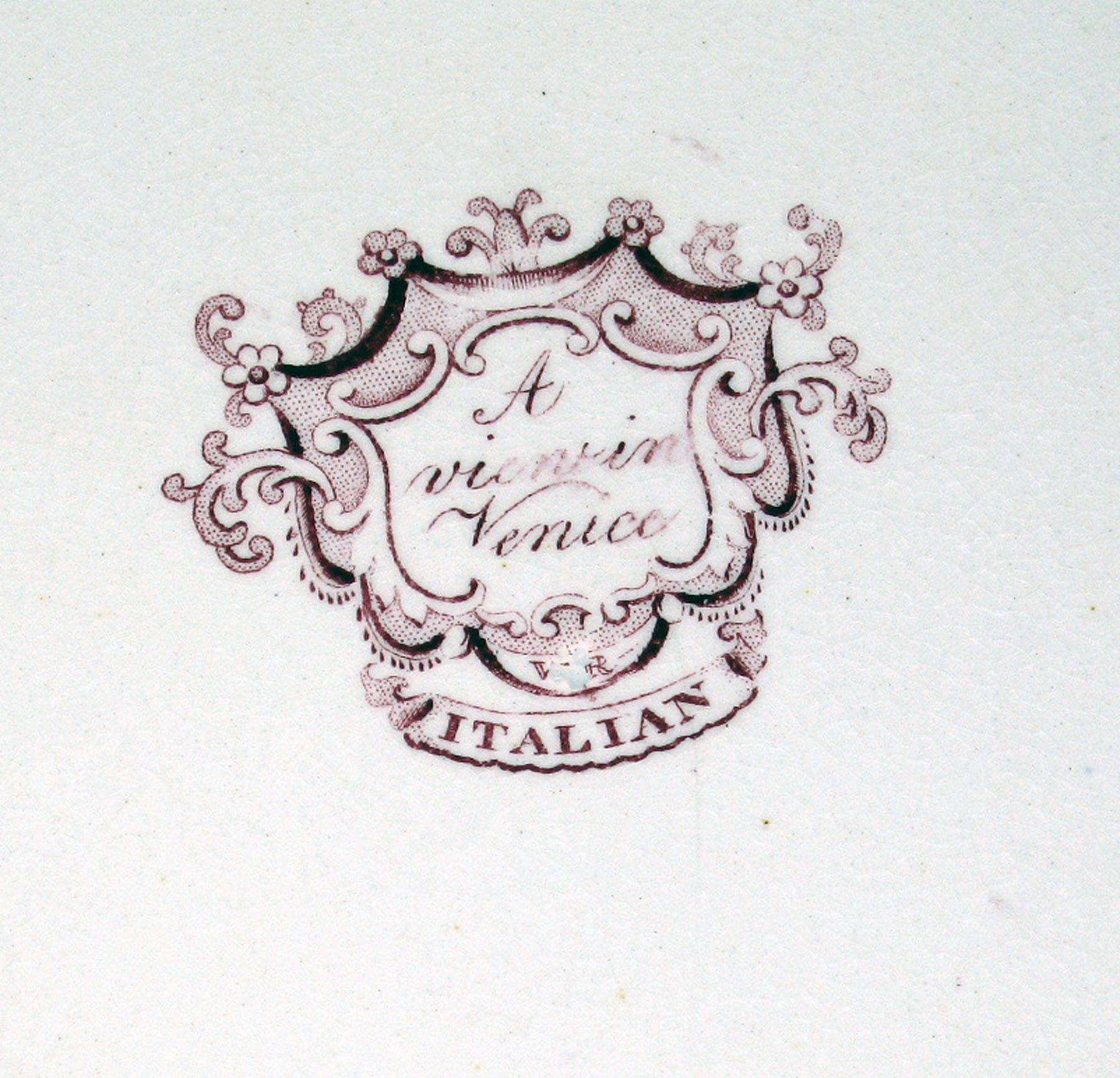 1969.1622 W. Ridgway Earthenware plate, detail