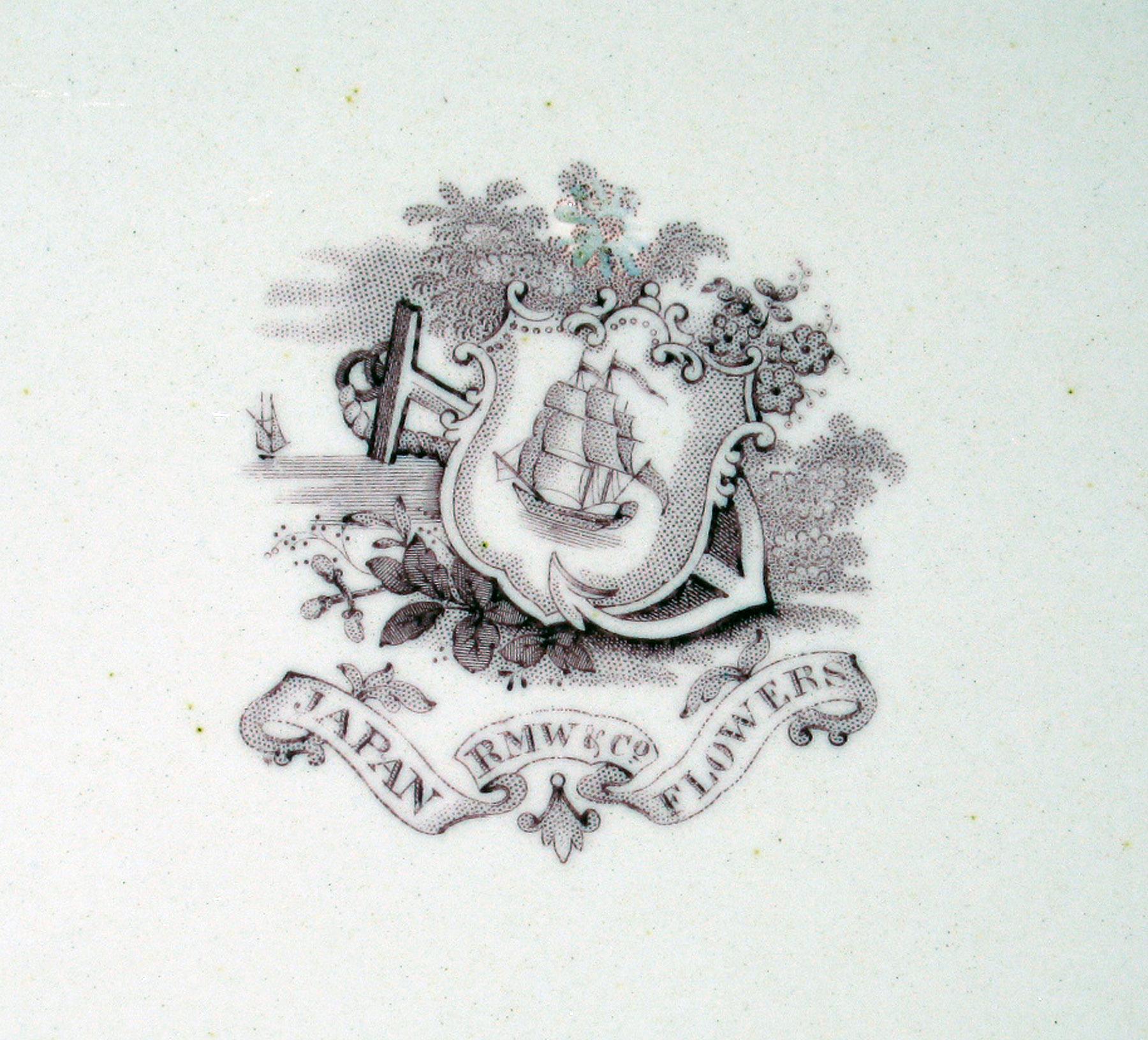 1969.1623 Earthenware plate, detail