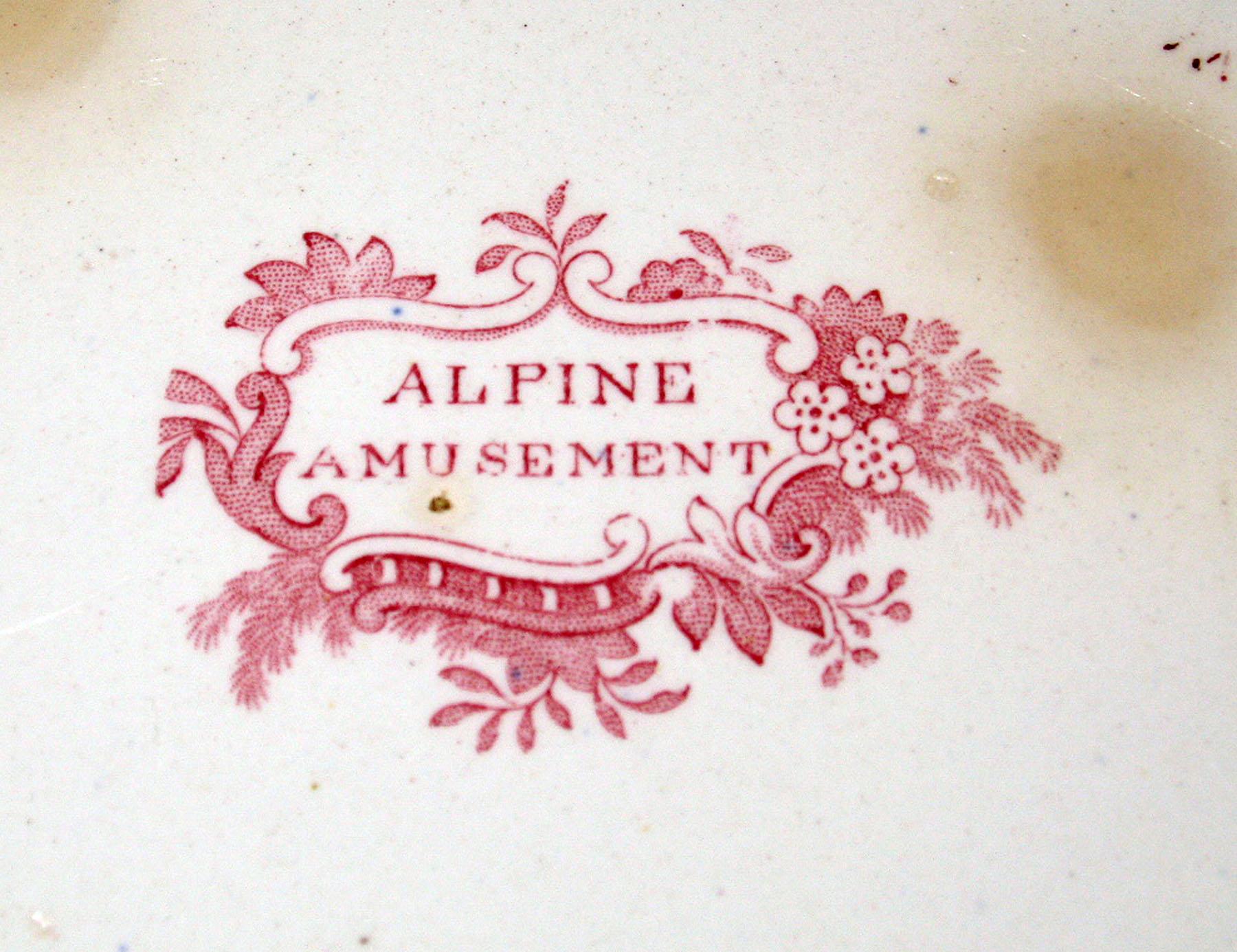 1969.1626 Earthenware plate, detail