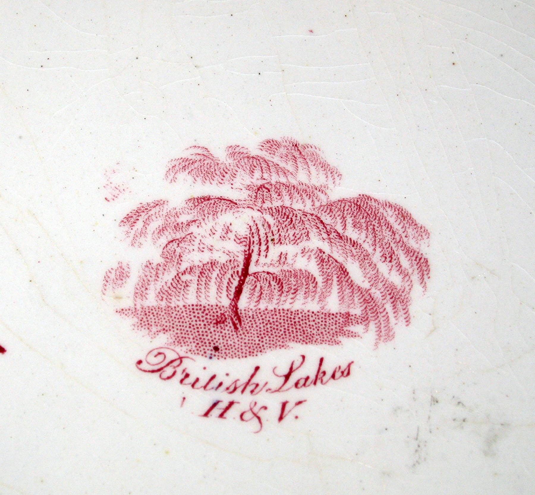 1968.1627 Earthenware plate, detail