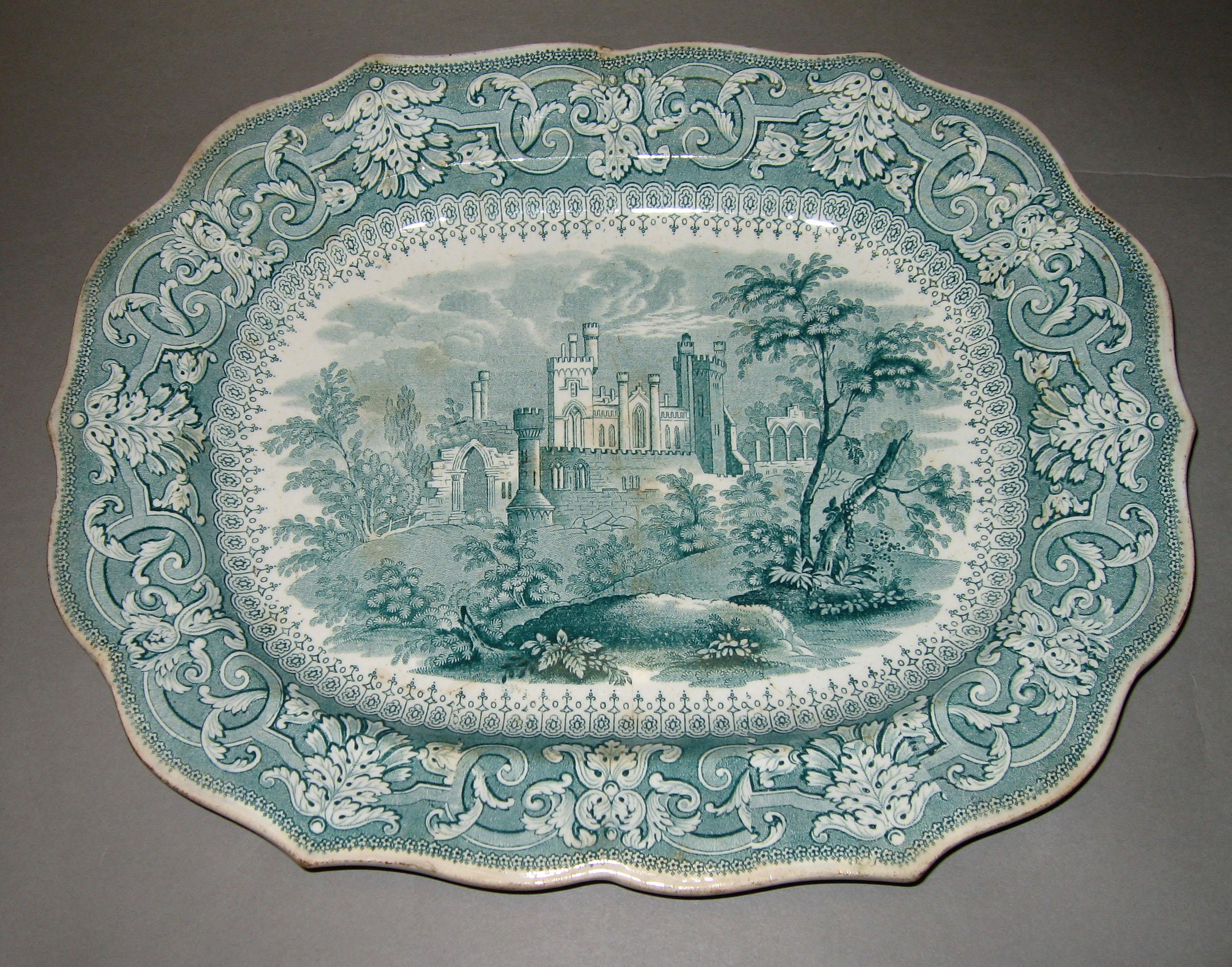 1969.1660 Gothic Ruins pattern dish