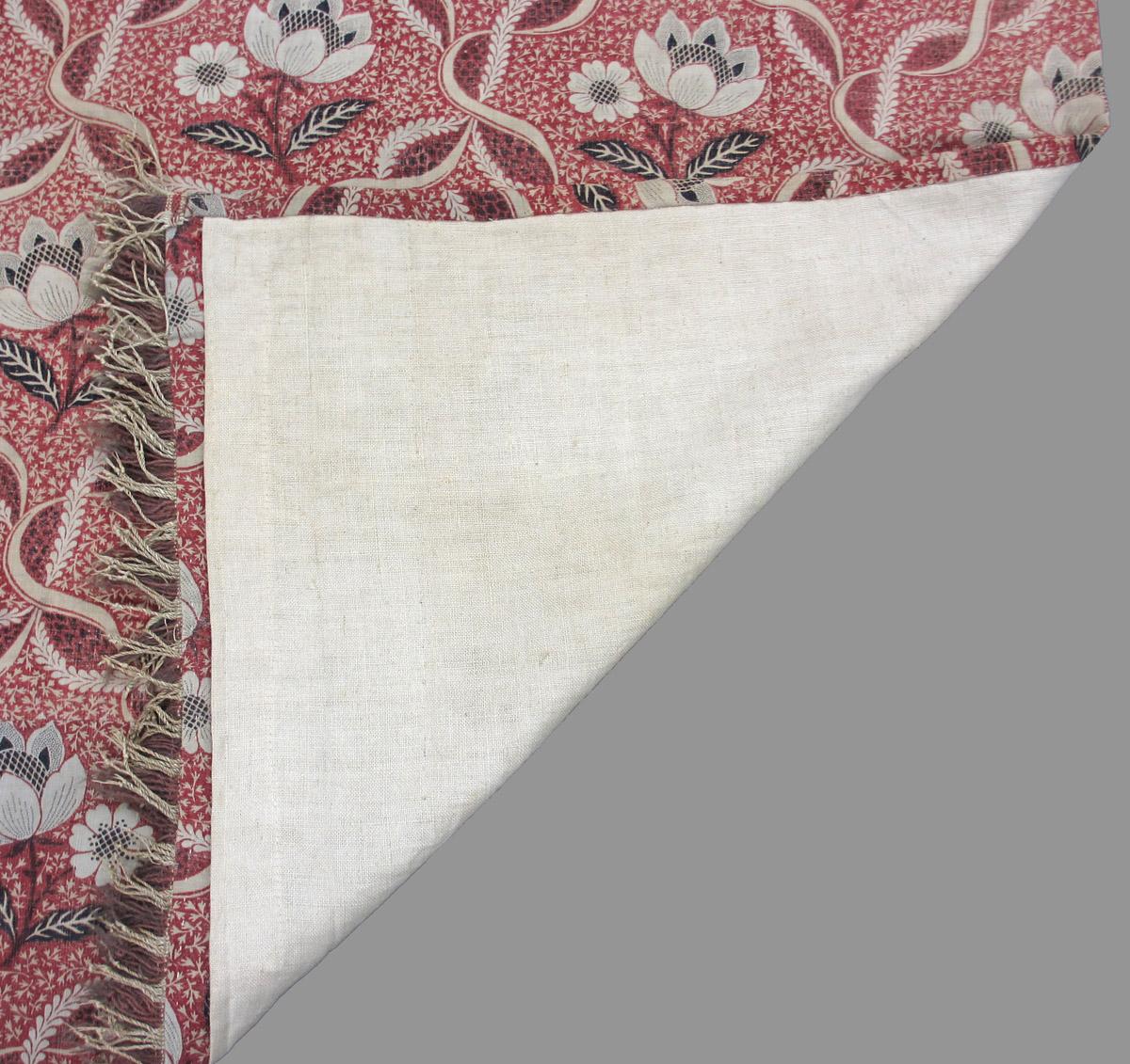1969.1672 A textile, printed folded corner
