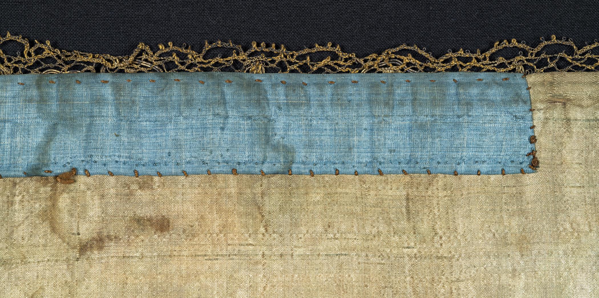 1969.1689 Textile, woven, detail 9, reverse