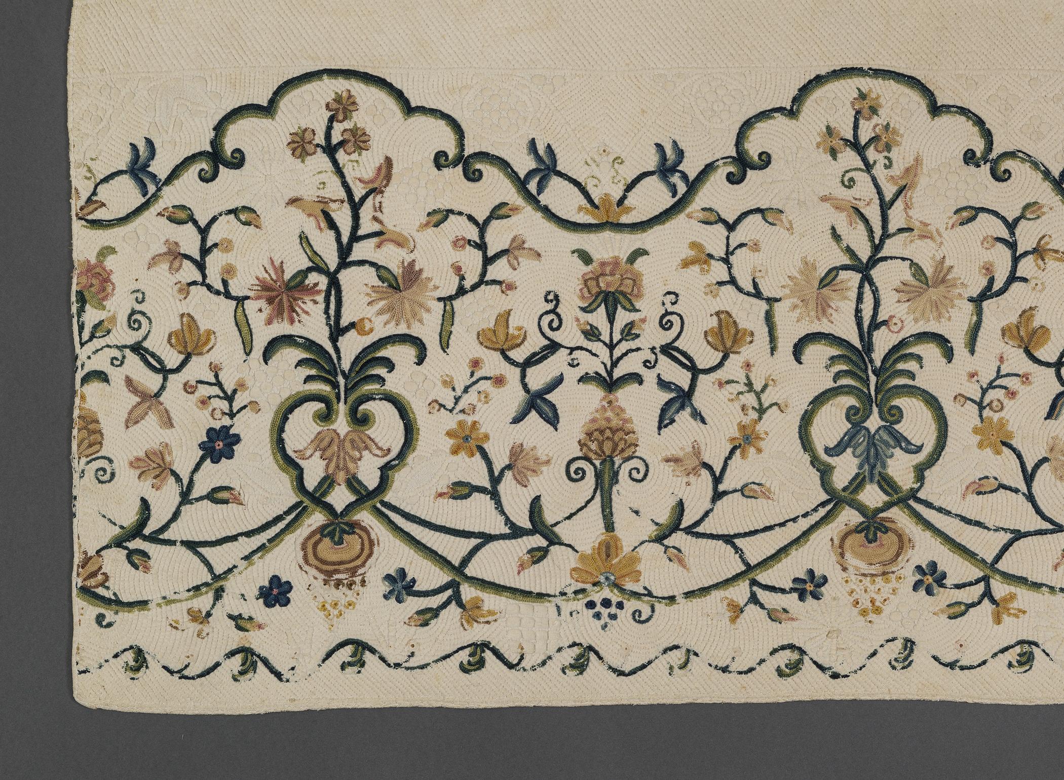 1969.1708 Petticoat fragment, detail 4